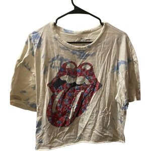 Vintage inspired Rolling Stones tie dye t shirt